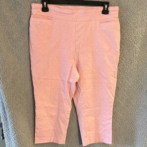 Kim Rogers Light Pink Polka Dot Capris